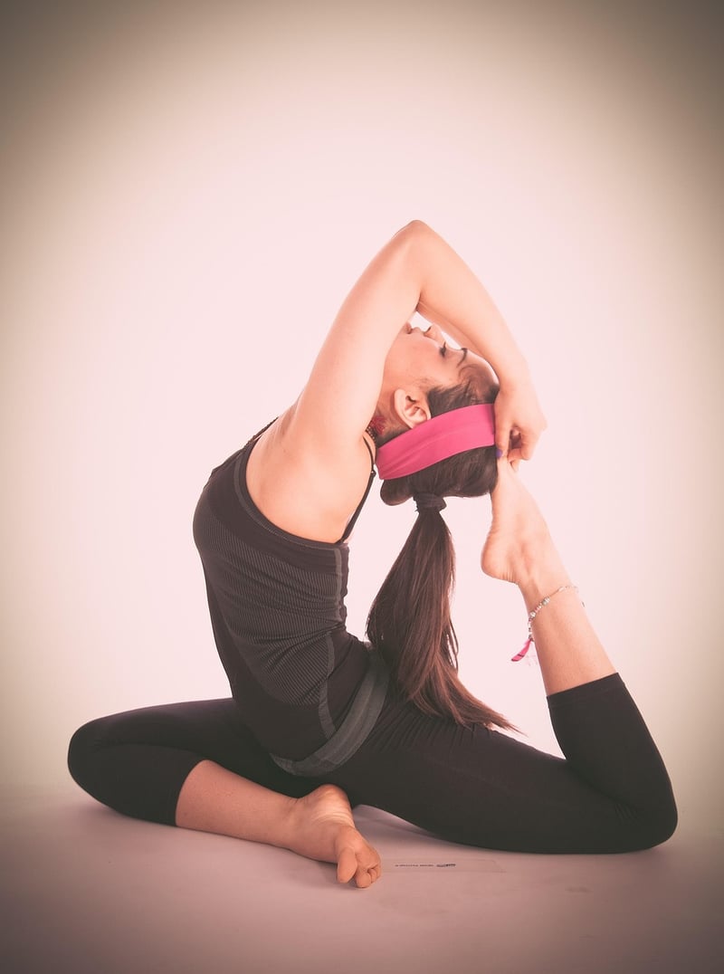 Woman practicing yoga